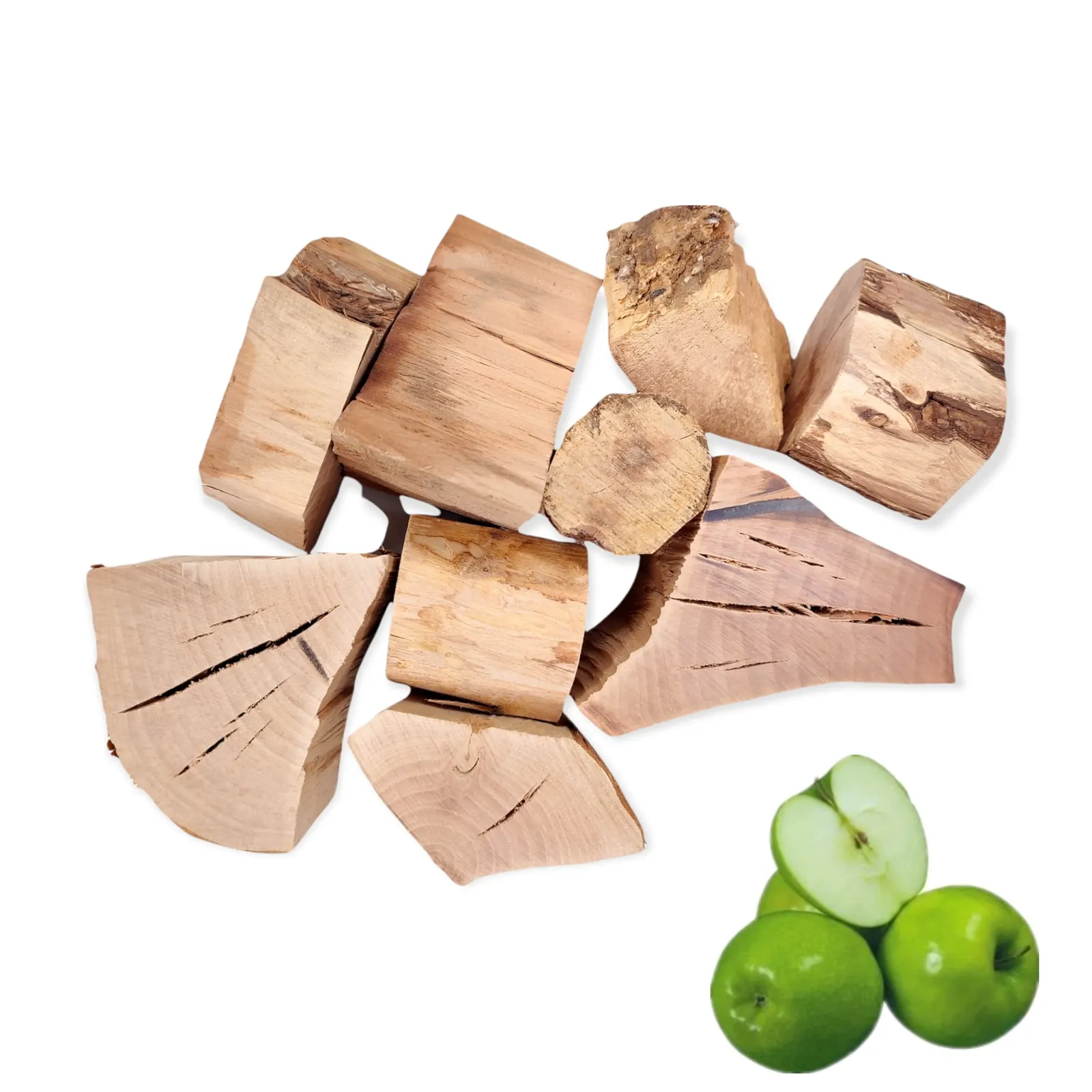 WE LOVE BBQ Räucher Chunks Apfel, 2 Kg