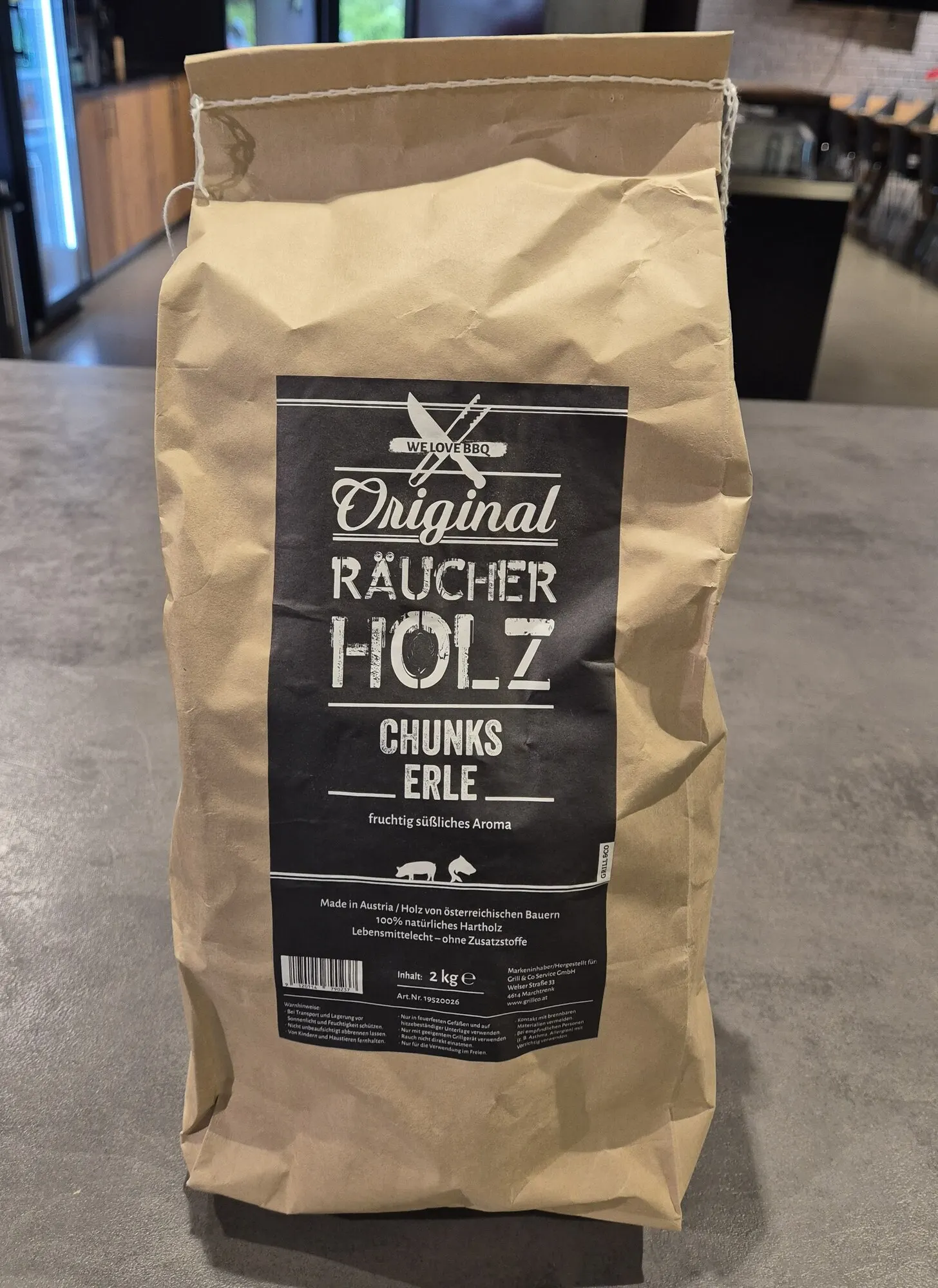 WE LOVE BBQ Räucher Chunks Erle, 2 Kg