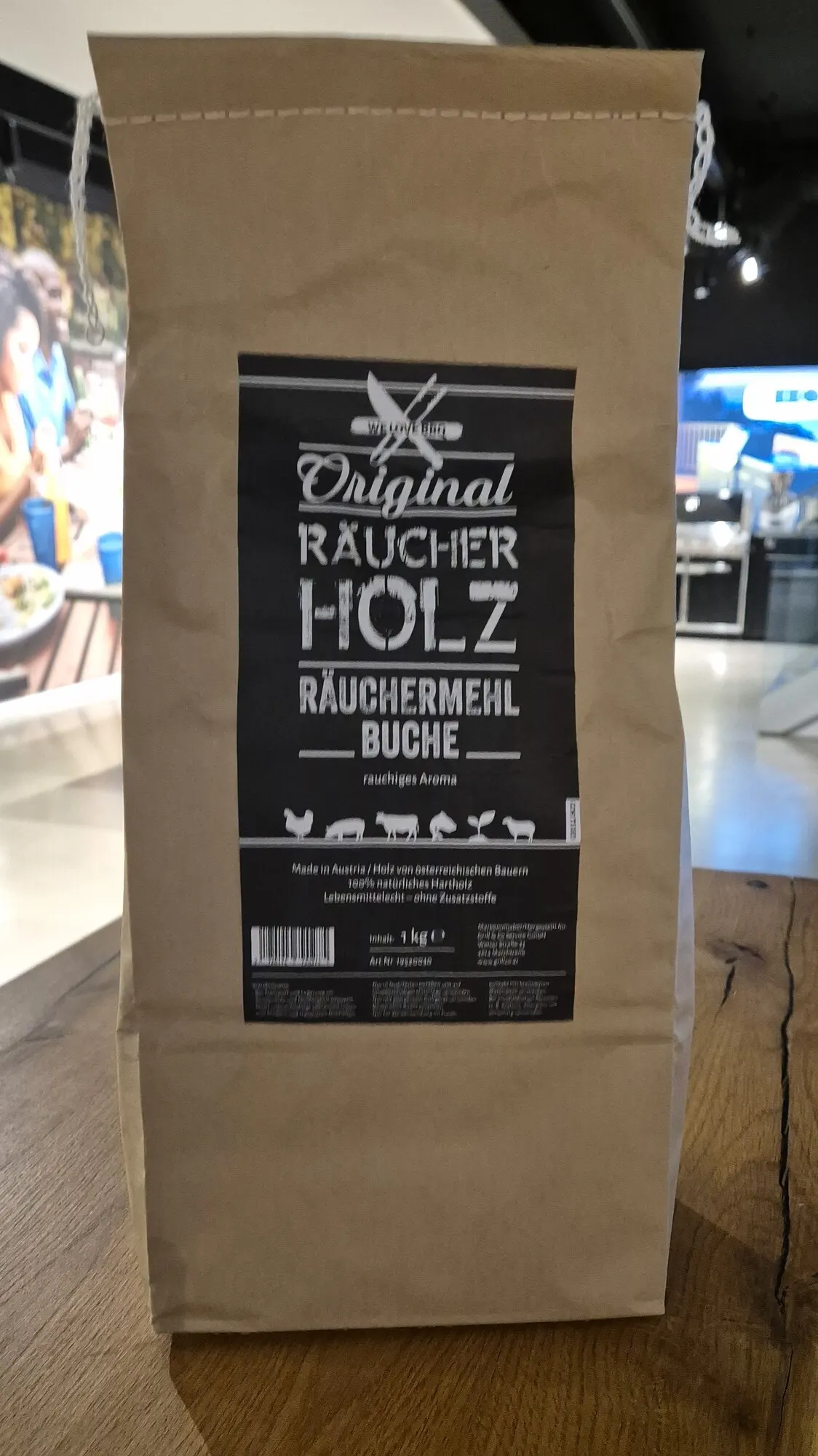 WE LOVE BBQ Räuchermehl Buche, 1 Kg