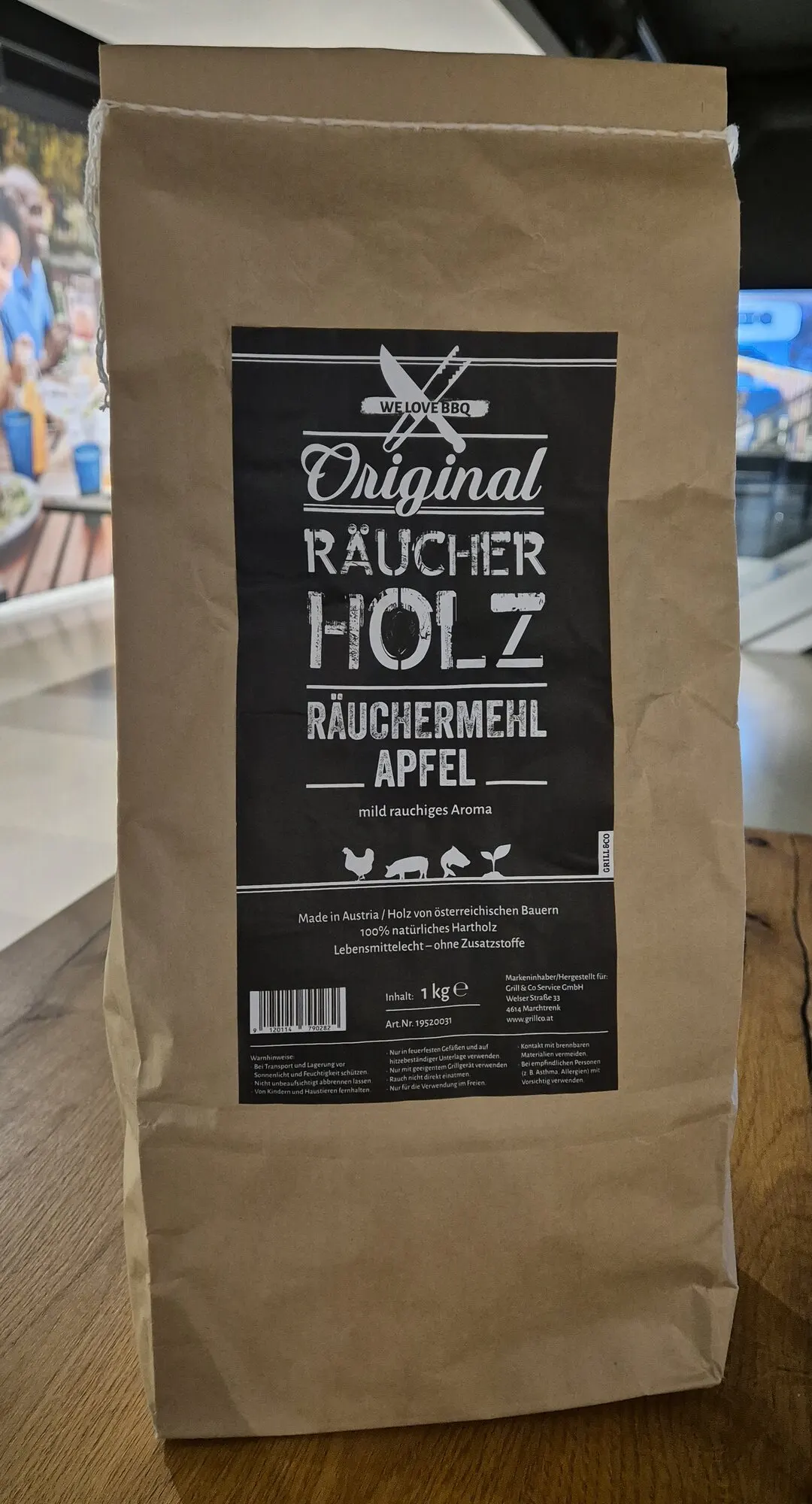 WE LOVE BBQ Räuchermehl Apfel, 1 Kg